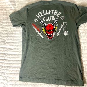 vintage insp Unisex Hellfire Club sz S pink grunge Metal goth.